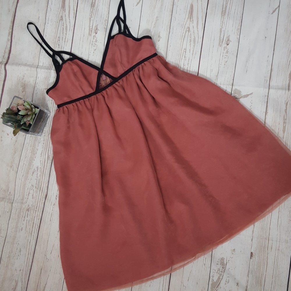 Topshop Empire Cutout Dress